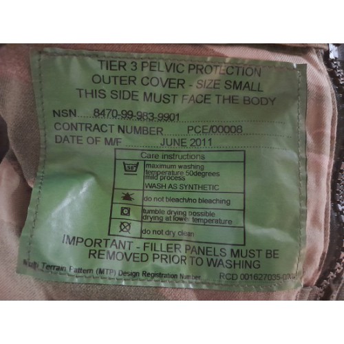 Шорты защитные Tier 3 Pelvic Protection армии Великобритании, MTP, новые