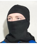 Балаклава двухслойная флисовая, чёрная, новая