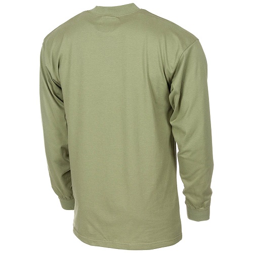 Футболка с длинным рукавом армии Чехии, олива, новая