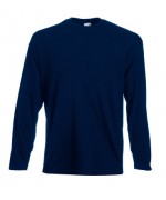 Футболка с длинным рукавом Fruit Of The Loom, deep navy, новая