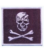 Нашивка "Totenkopf", чёрная, новая