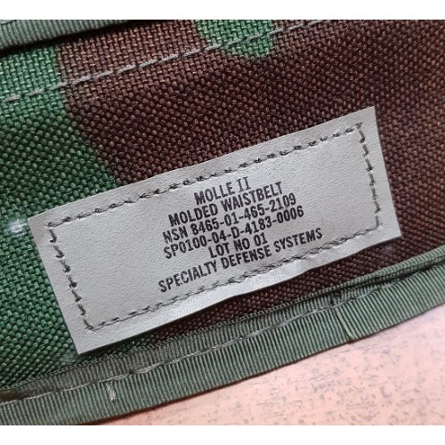Пояс Molle II Molded Waistbelt армии США, woodland, новый