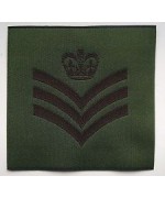 Нашивка Staff Sergeant's Rank Patch армии Великобритании, олива, новая