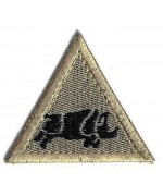 Нашивка 1 UK ARMOURED DIVISION FORMATION BADGE армии Великобритании, бежевая, новая